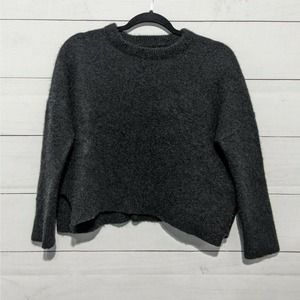 All Saints Kasha Cashmere Crew Neck Crop Sweater